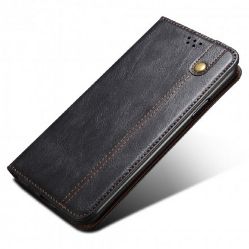 Flip Cover Realme 8 5G Simili Cuir Ciré