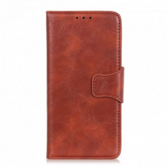 Housse Realme 8 5G Cuir Fendu Fermoir Réversible