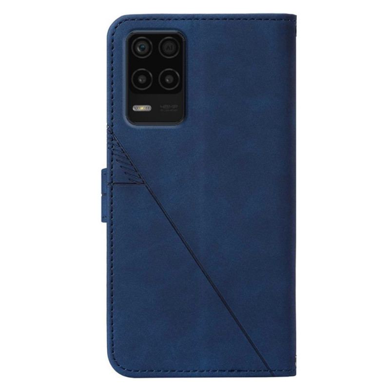 Housse Realme 8 5G Effet Cuir avec Bandoulière