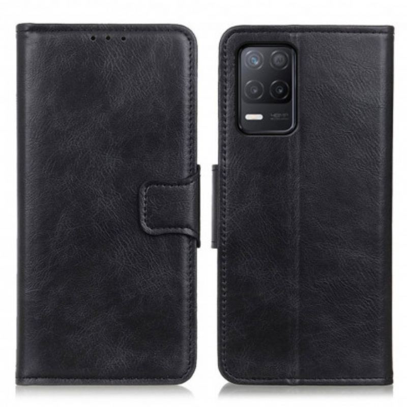 Housse Realme 8 5G Effet Cuir Fermoir Réversible