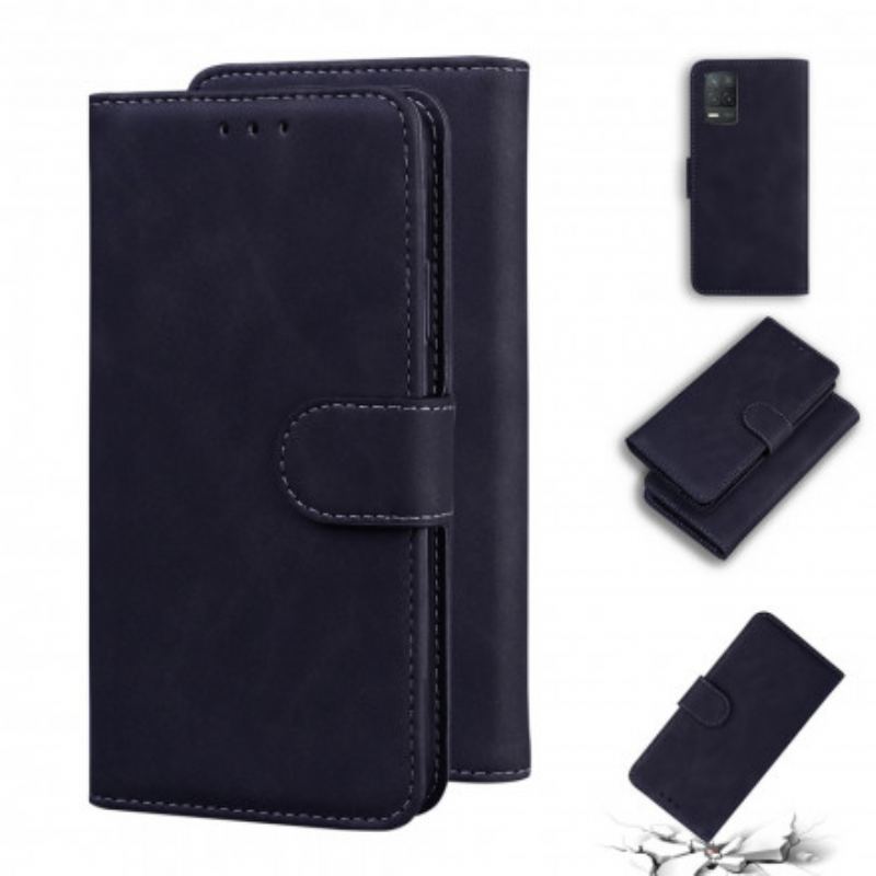 Housse Realme 8 5G Effet Cuir Monochrome
