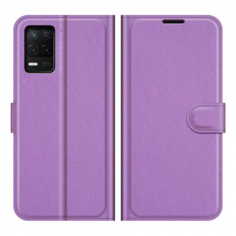 Housse Realme 8 5G Effet Litchi Classique