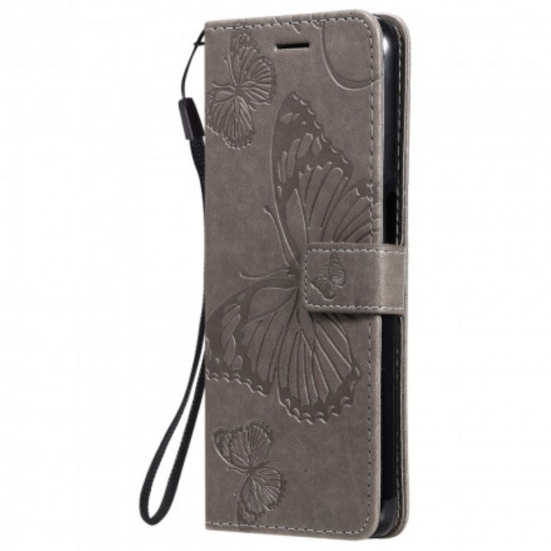 Housse Realme 8 5G Papillons et Rabat Oblique