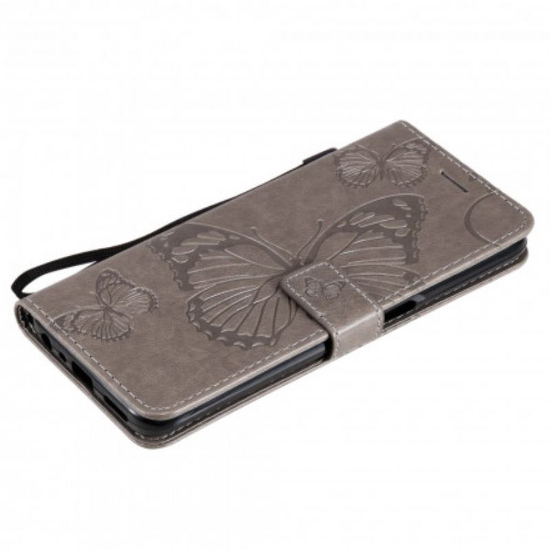 Housse Realme 8 5G Papillons et Rabat Oblique