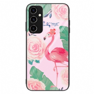 Coque Samsung Galaxy A34 5G Verre Trempé Flamant Rose