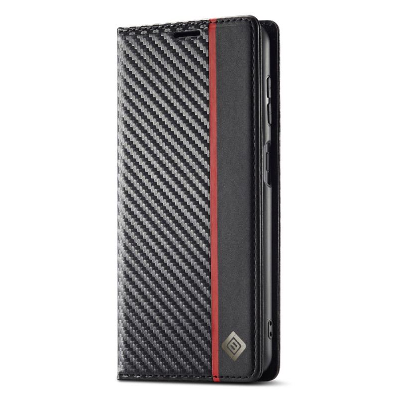 Flip Cover Samsung Galaxy A34 5G Fibre Carbone LC.IMEEKE
