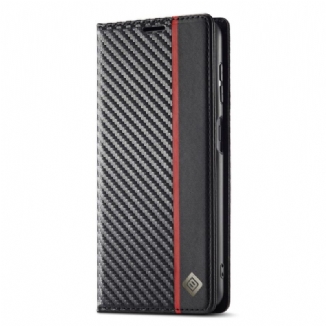 Flip Cover Samsung Galaxy A34 5G Fibre Carbone LC.IMEEKE
