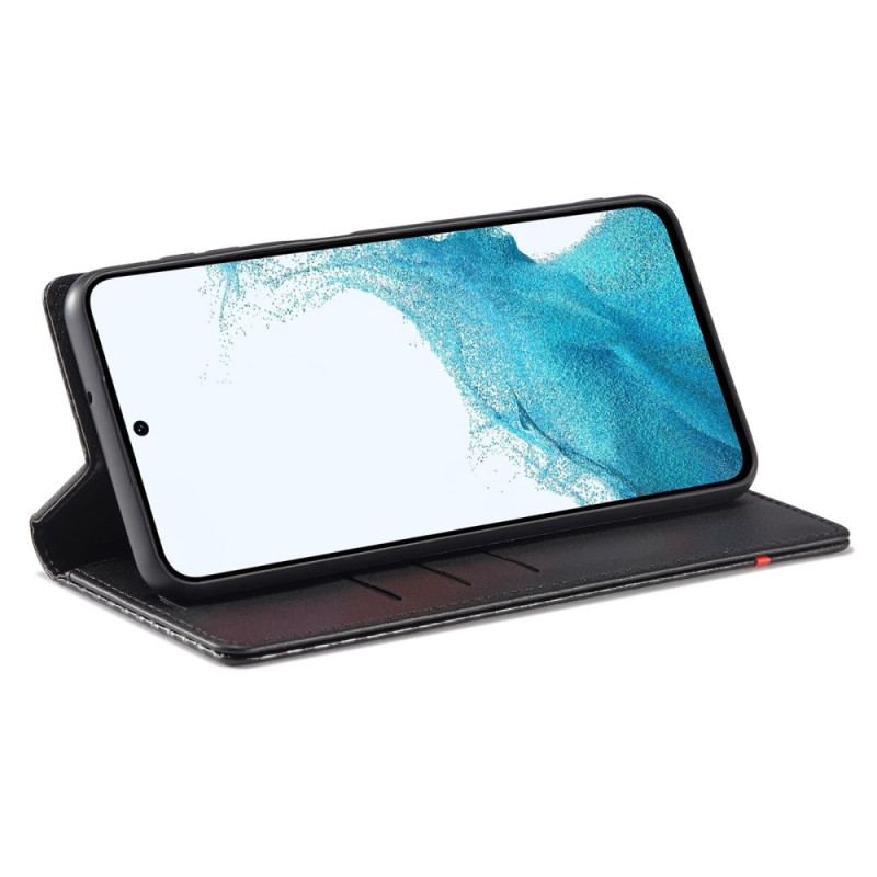 Flip Cover Samsung Galaxy A34 5G Fibre Carbone LC.IMEEKE