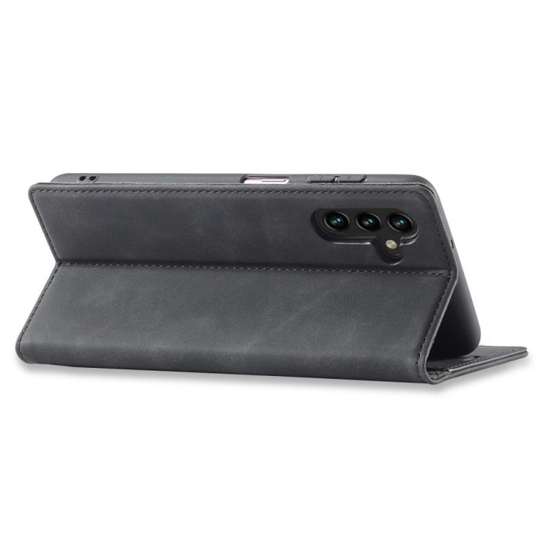 Flip Cover Samsung Galaxy A34 5G LC.IMEEKE Effet Cuir