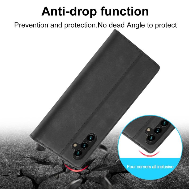 Flip Cover Samsung Galaxy A34 5G LC.IMEEKE Effet Cuir