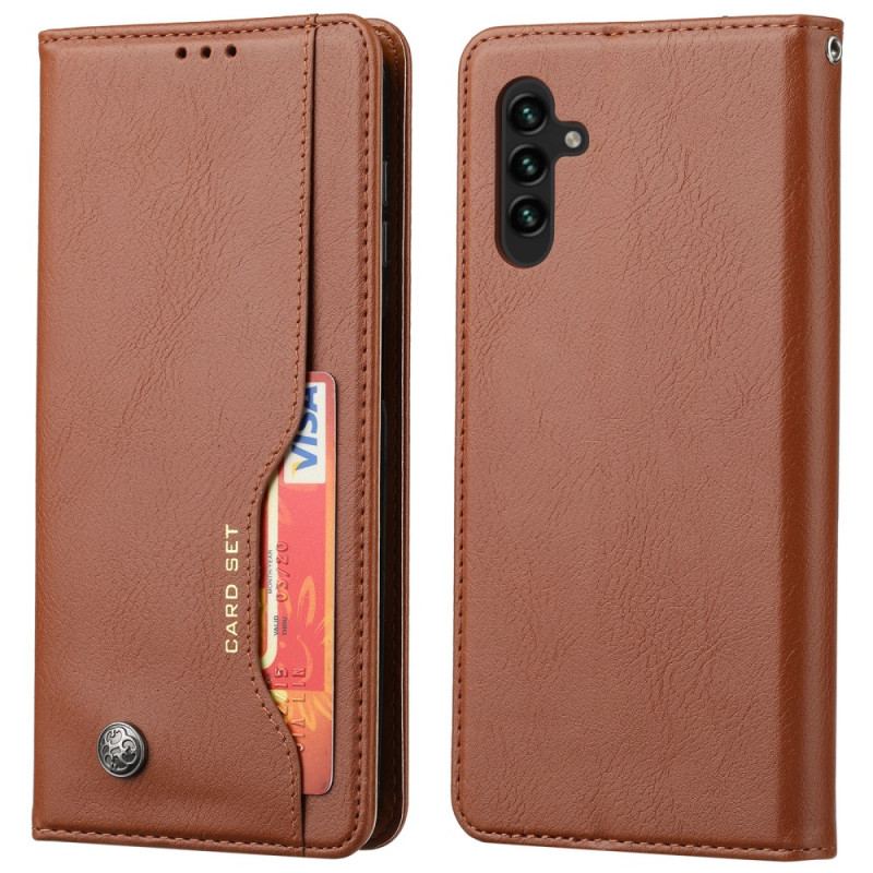 Flip Cover Samsung Galaxy A34 5G Simili Cuir Porte-Cartes