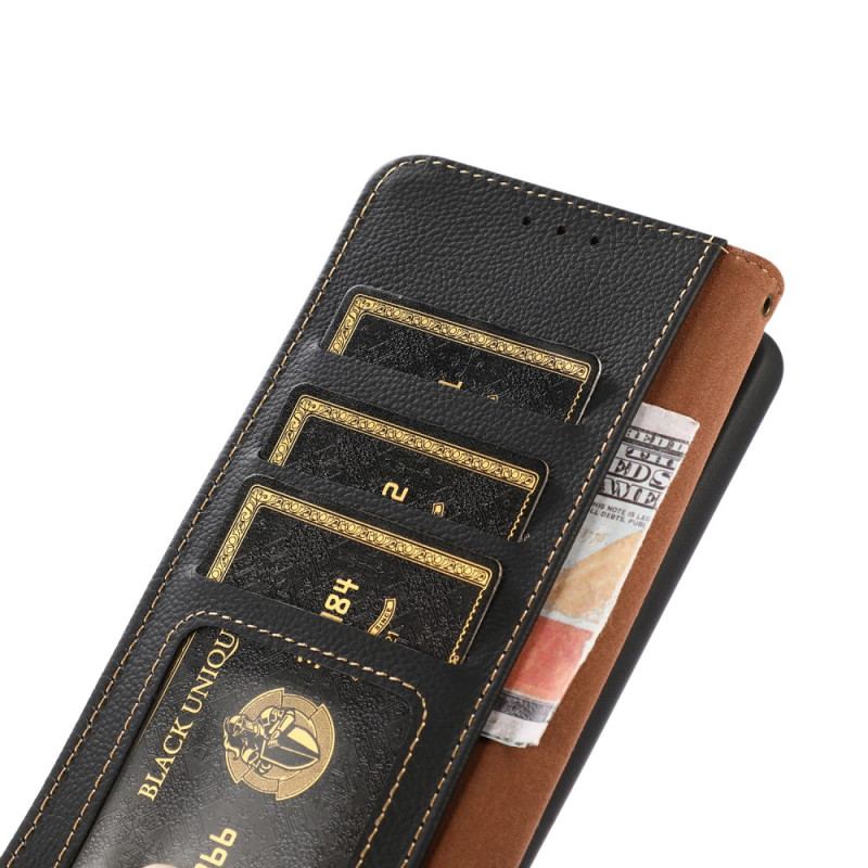 Housse Samsung Galaxy A34 5G Cuir Véritable KHAZNEH RFID