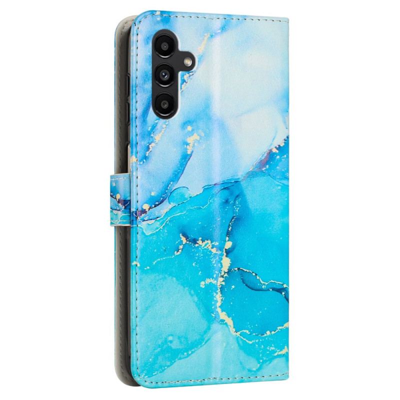 Housse Samsung Galaxy A34 5G Marbre à Lanière