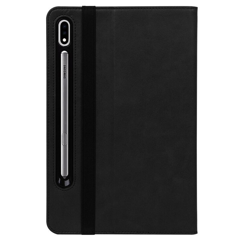 Étui Samsung Galaxy Tab S8 Plus / S7 Plus Style Cuir avec Sangle