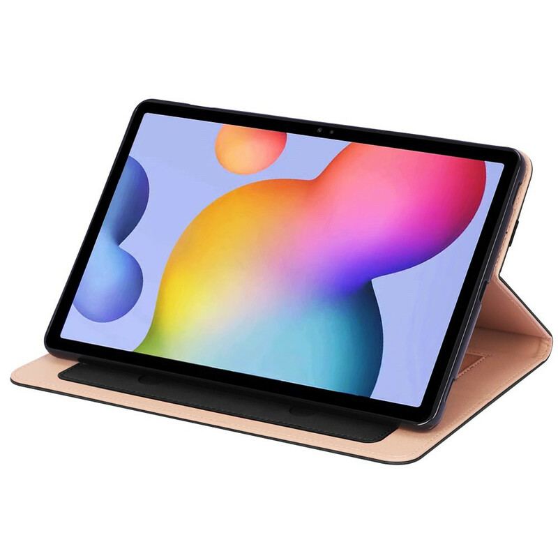 Étui Samsung Galaxy Tab S8 Plus / S7 Plus Style Cuir avec Sangle