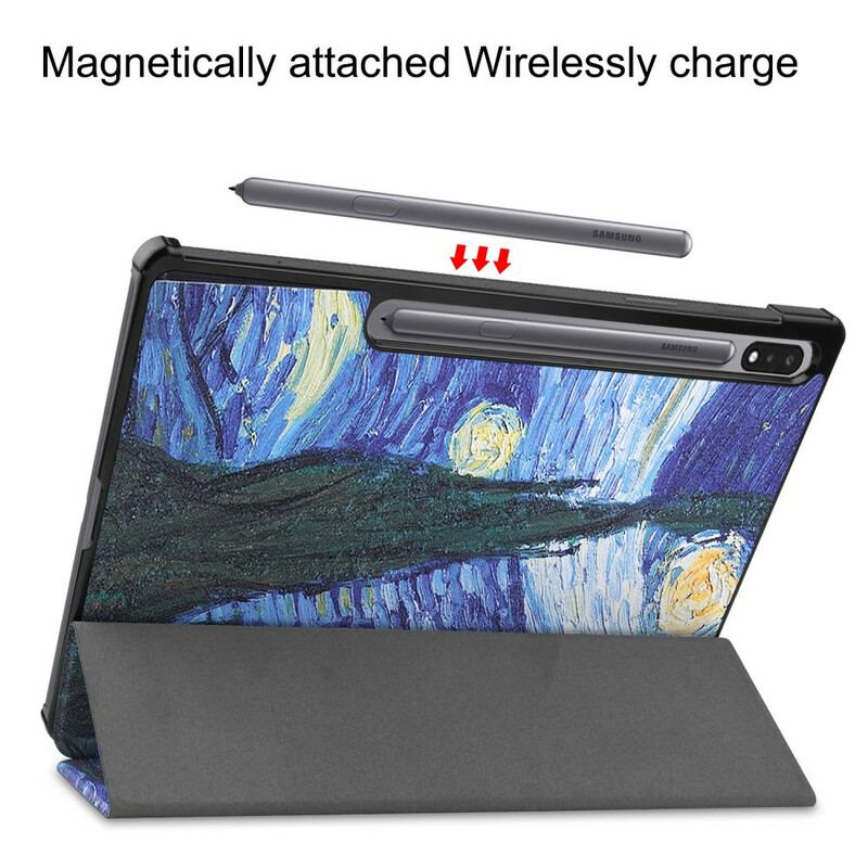 Smart Case Samsung Galaxy Tab S8 Plus / S7 Plus Renforcée Van Gogh