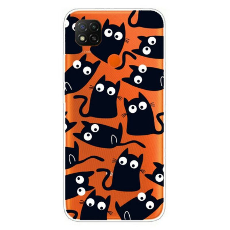 Coque Xaiomi Redmi 9C Souris Noires