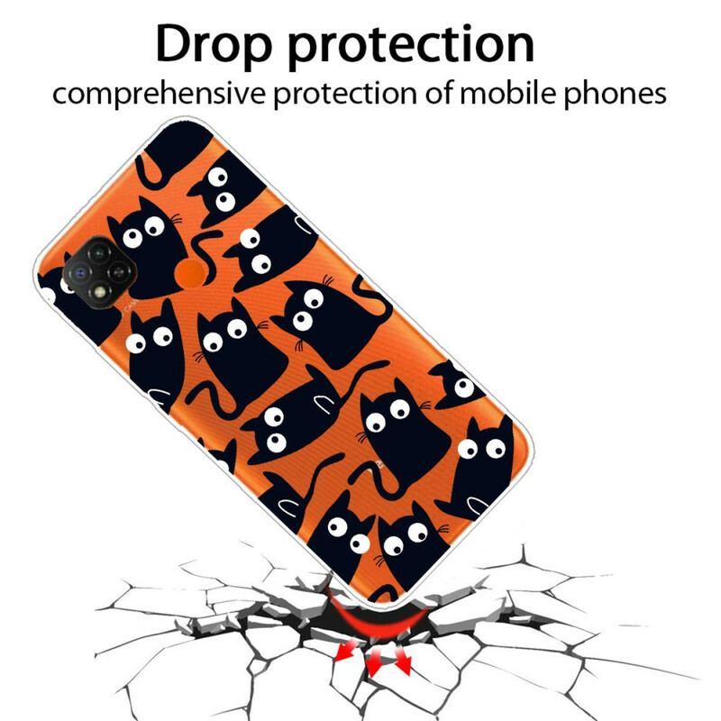 Coque Xaiomi Redmi 9C Souris Noires