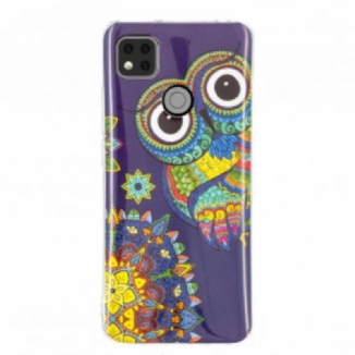 Coque Xiaomi Redmi 9C Hibou Fluorescente