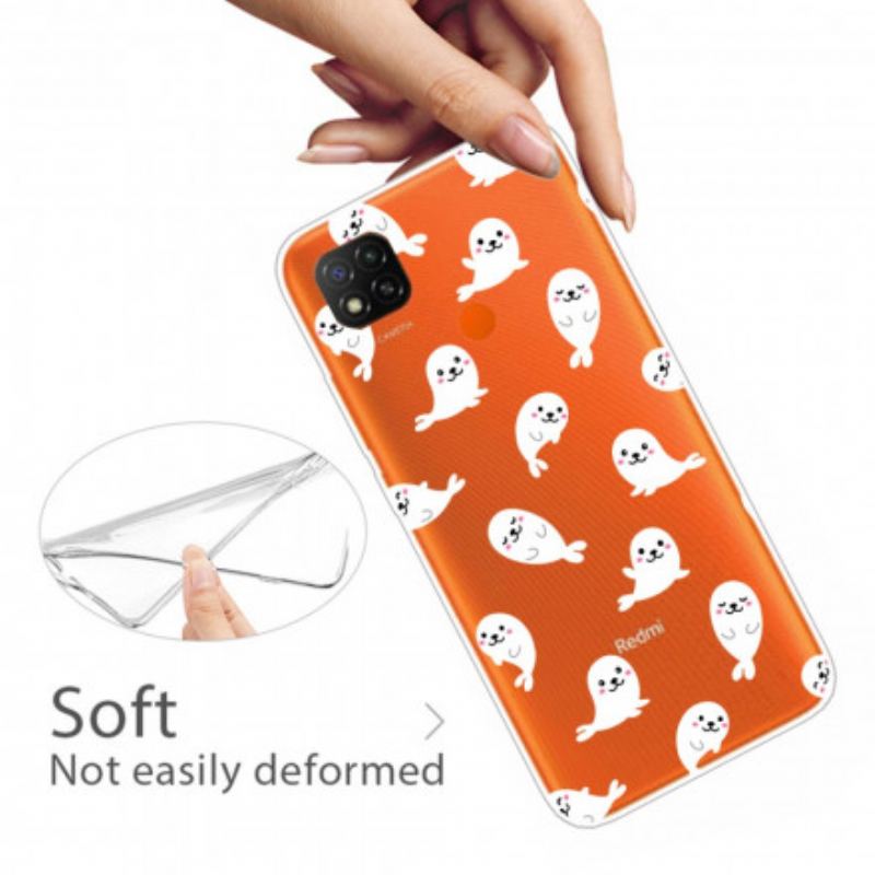Coque Xiaomi Redmi 9C Otaries Fun