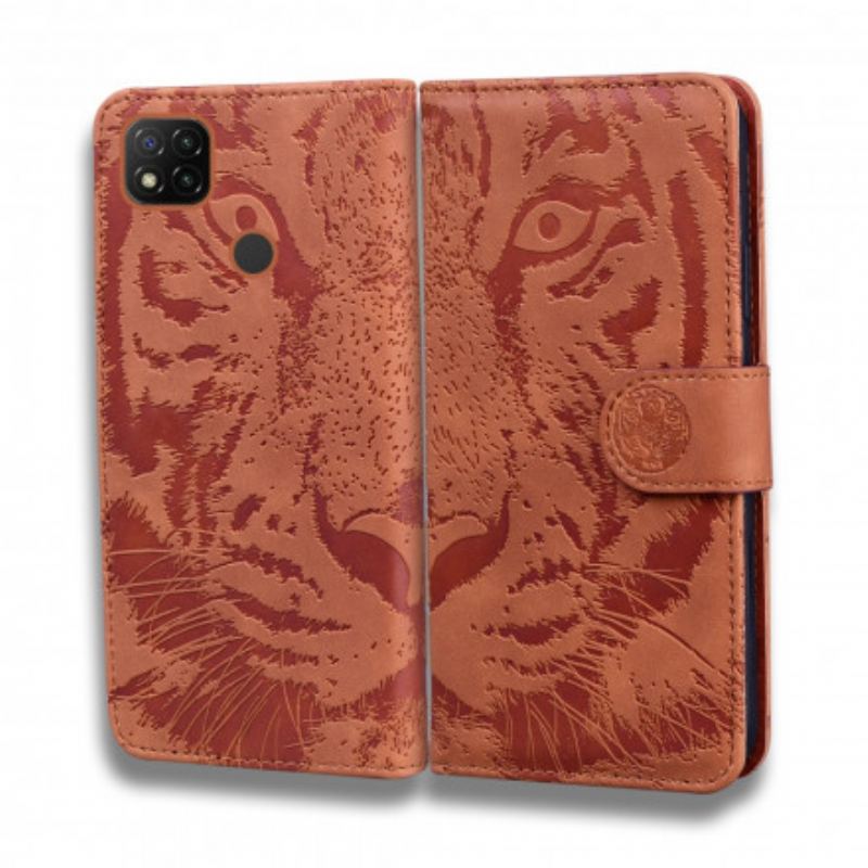 Housse Xiaomi Redmi 9C Empreinte Face de Tigre