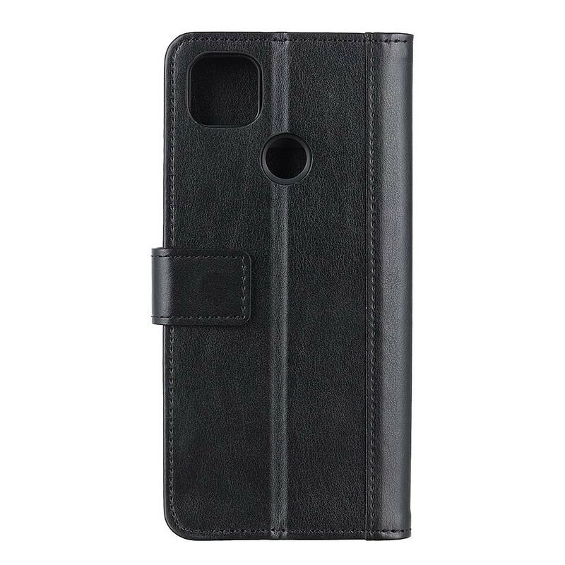 Housse Xiaomi Redmi 9C Version Cuir Fendu