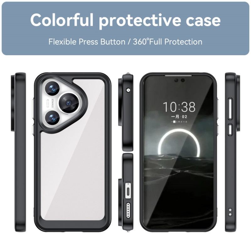 Coque Huawei Pura 70 Rebords Colorés