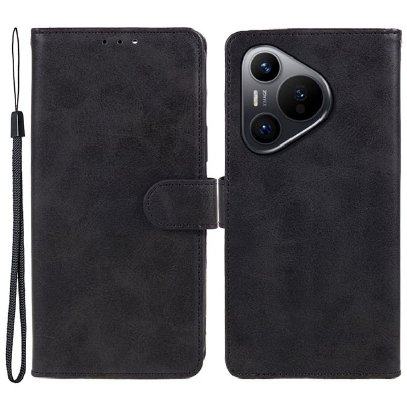 Housse Huawei Pura 70 Simili Cuir à Lanière