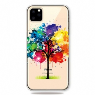 Coque iPhone 11 Pro Max Transparente Arbre Aquarelle