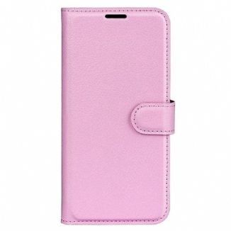 Housse Xiaomi Redmi Note 12/Poco X5 5G Effet Cuir Litchi Classique