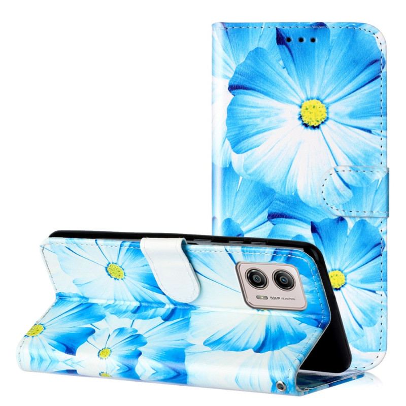 Housse Moto G73 5G Fleurs Intenses