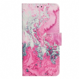 Housse Moto G73 5G Marbre