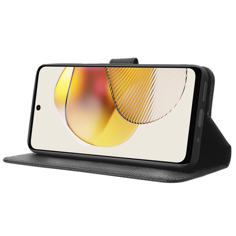 Housse Moto G73 5G Simili Cuir Stylé à Lanière