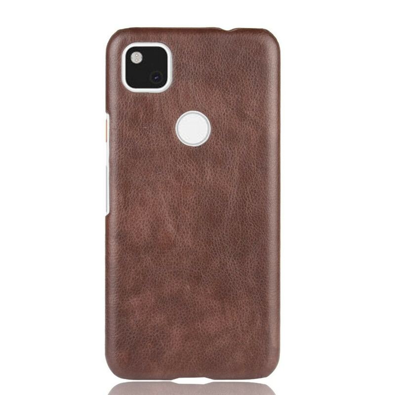 Coque Google Pixel 4a Effet Cuir Litchi Performance