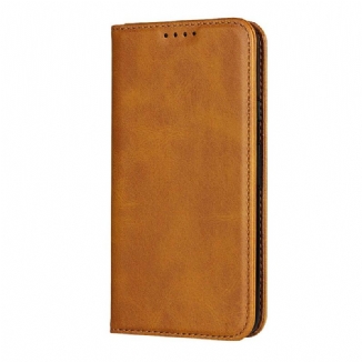 Flip Cover Google Pixel 4a Premium Simili Cuir Coutures