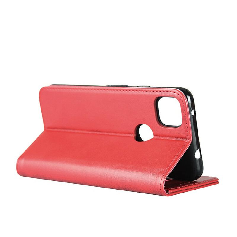 Flip Cover Google Pixel 4a Premium Simili Cuir Coutures