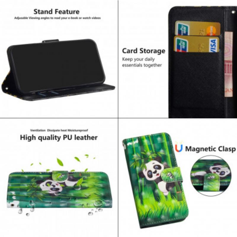Housse Google Pixel 4a Panda et Bambou