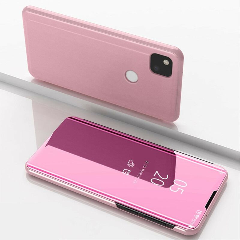 View Cover Google Pixel 4a Miroir et Simili Cuir