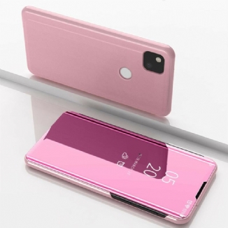 View Cover Google Pixel 4a Miroir et Simili Cuir