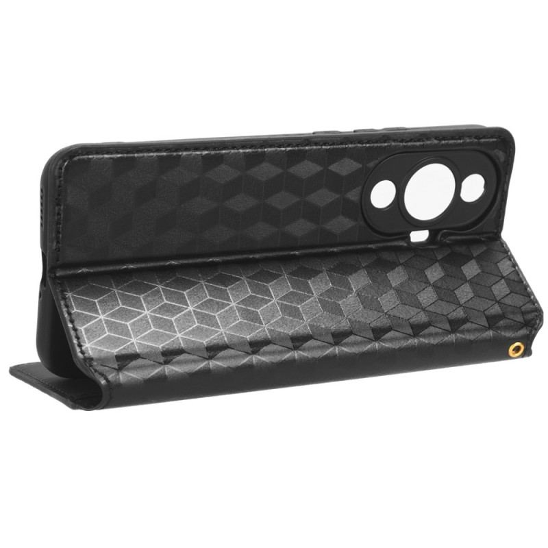 Flip Cover Huawei Nova 11 Pro Losanges 3D