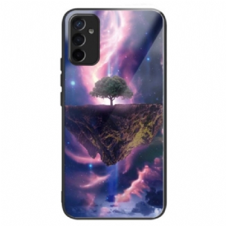 Coque Samsung Galaxy M13 Verre Trempé Arbre Futuriste