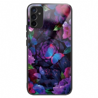 Coque Samsung Galaxy M13 Verre Trempé Variation Papillons