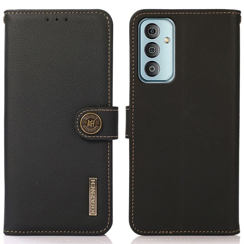 Housse Samsung Galaxy M13 Cuir Véritable KHAZNEH RFID