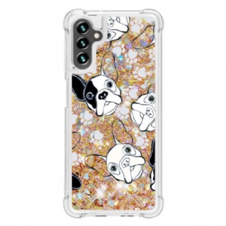 Coque Samsung Galaxy A54 5G Mr Chien Paillettes
