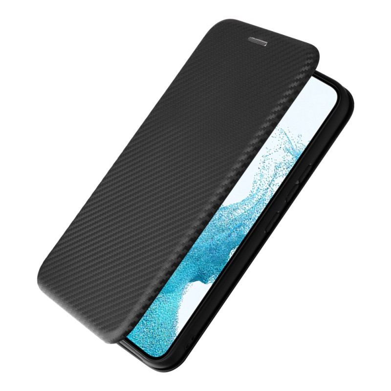 Flip Cover Samsung Galaxy A54 5G Fibre Carbone Colorée