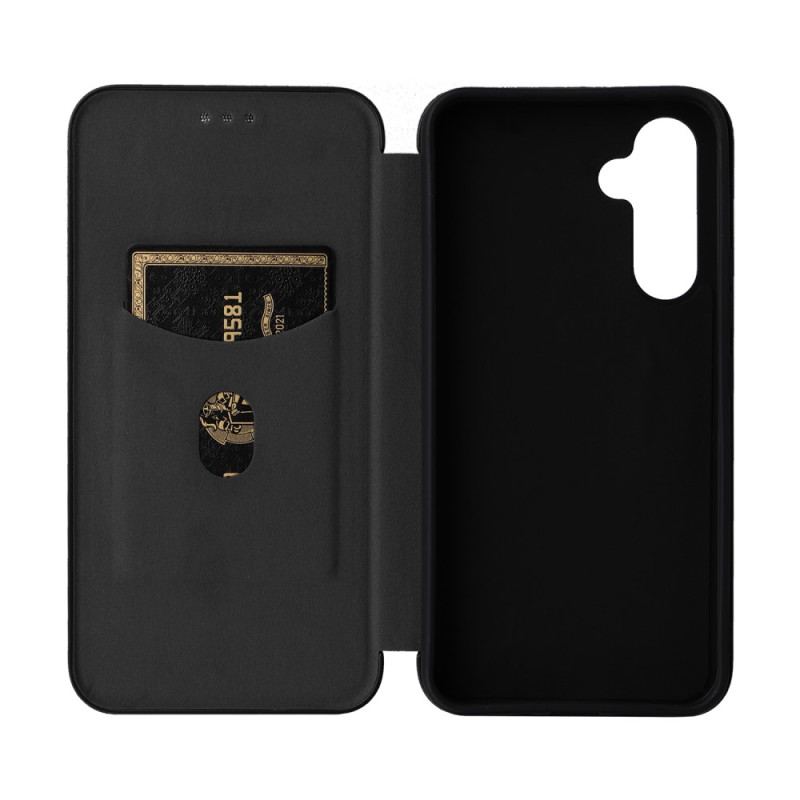 Flip Cover Samsung Galaxy A54 5G Fibre Carbone Colorée