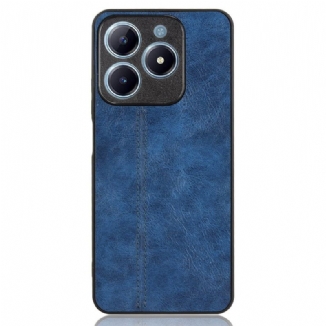 Coque Realme C63 / C61 Effet Cuir Couture