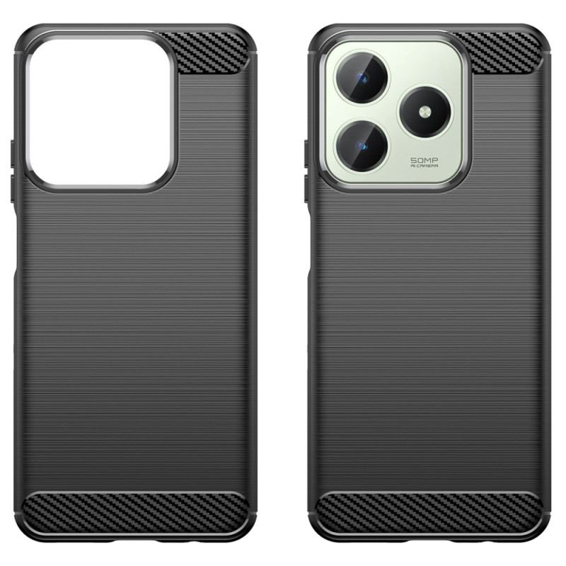 Coque Realme Note 60 / 60X / C63 / C61 Fibre Carbone Brossée