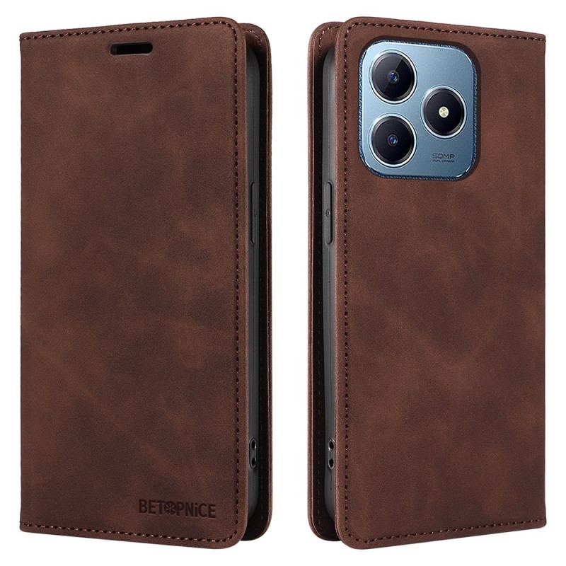 Flip Cover Realme Note 60 / 60X / C63 / C61 Blocage RFID BETOPNICE