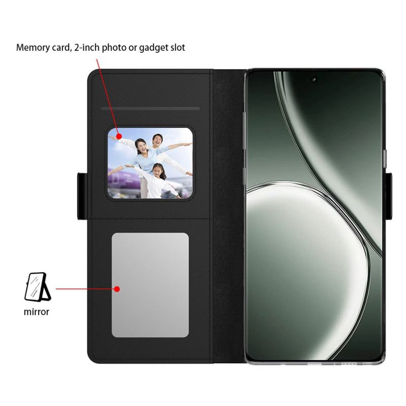 Housse Realme Note 60X / C63 / C61 Miroir et Porte-Cartes